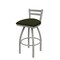 Holland Bar Stool Co 30" Low Back Swivel Bar Stool, Nickel Finish, Canter Pine Seat 41130AN010 - alternate 1